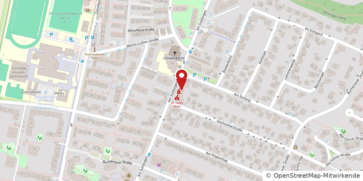 Karte: Am Sulzbogen 27, 82256 Fürstenfeldbruck